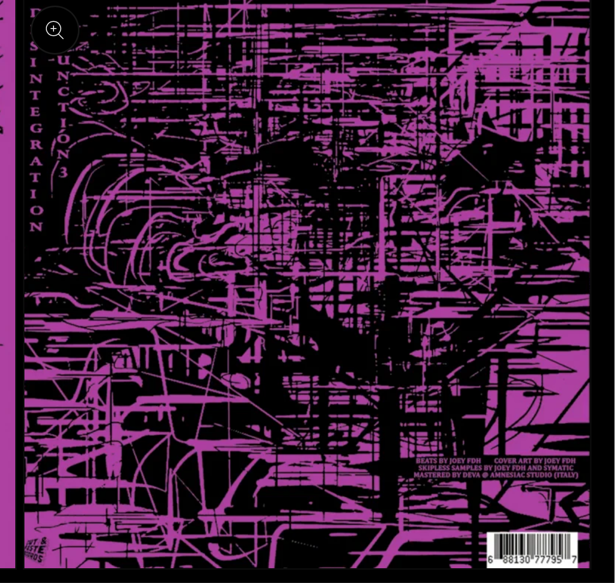 Joey FDH - Desintegration - 12” Black Vinyl