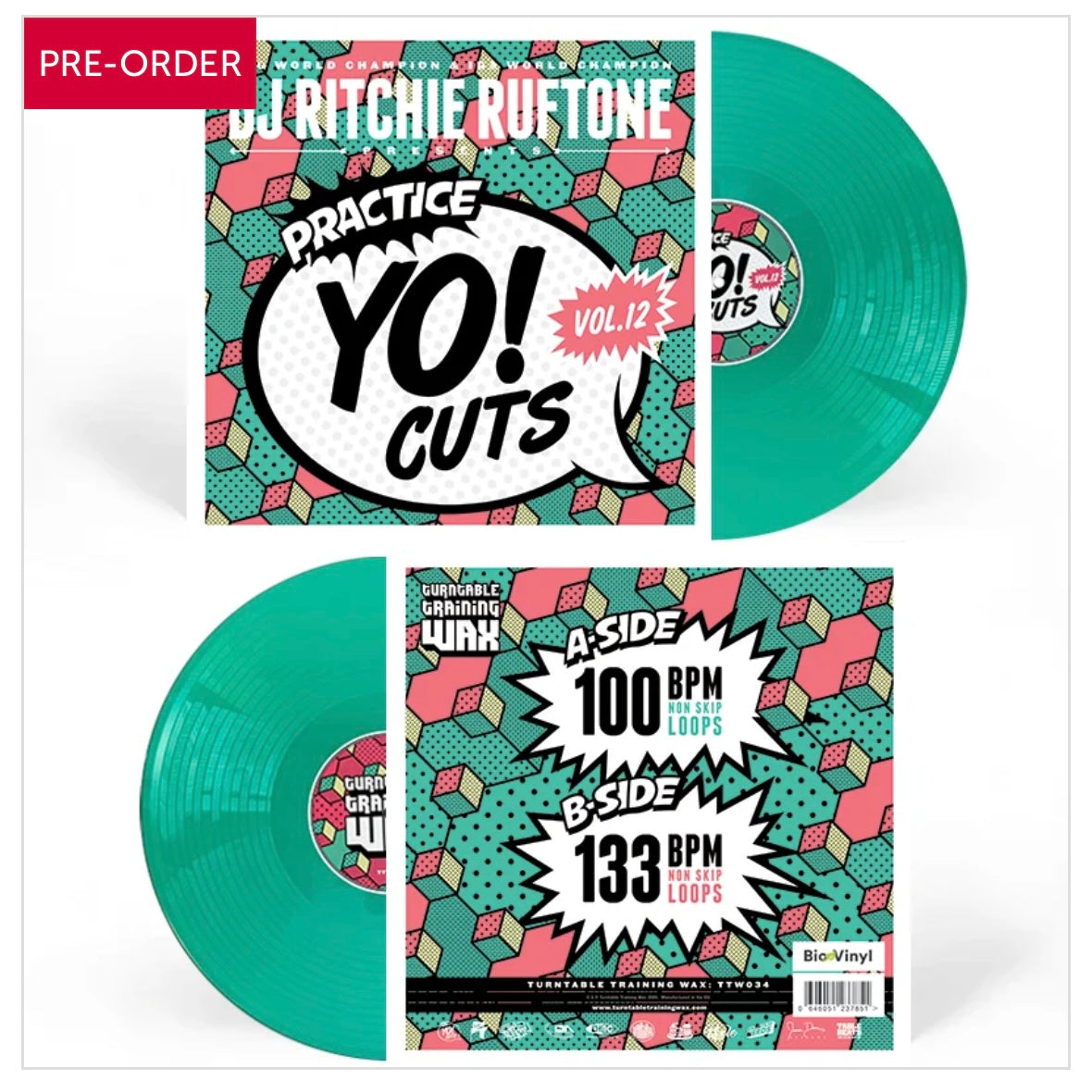 Practice Yo! Cuts vol.12 - Green Bio Vinyl