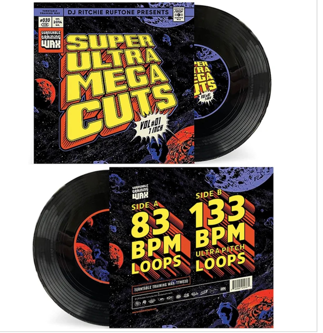 Super Ultra Mega Cuts vol. 1 - 7” Black
