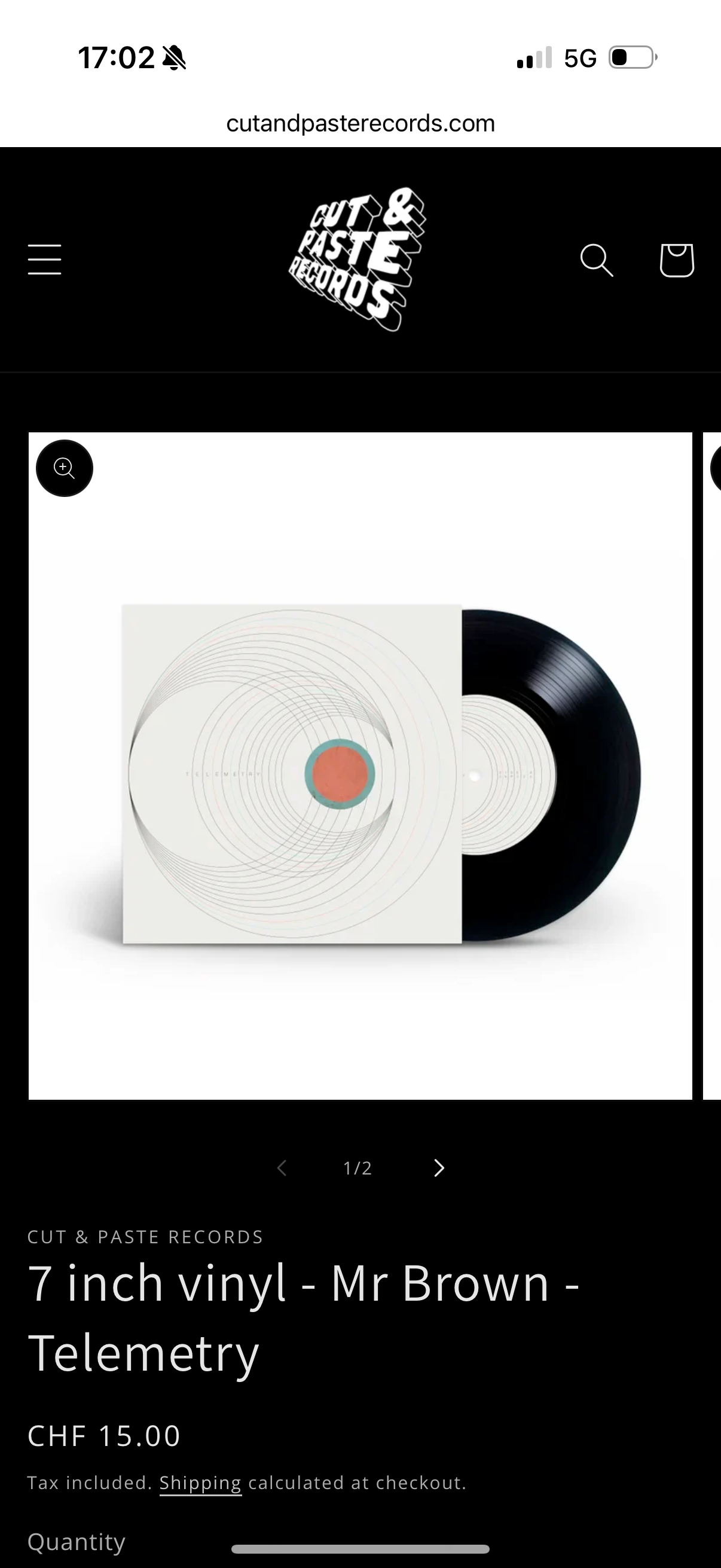 Mr Brown - Telemetry - 7” Black Vinyl